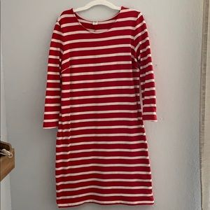 Women’s red striped old navy dress